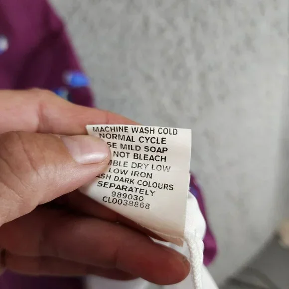 eShakti Dress Womens XL Purple Birds Short Sleeve Fit & Flare - Picture 11 of 15